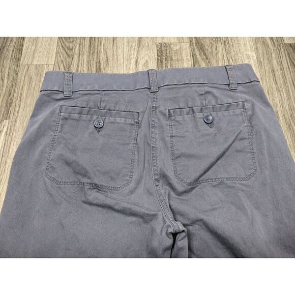 (3/$35) Ann Taylor Loft Pockets Slate Grey Blue Straight Leg Cropped Pants - Picture 3 of 10